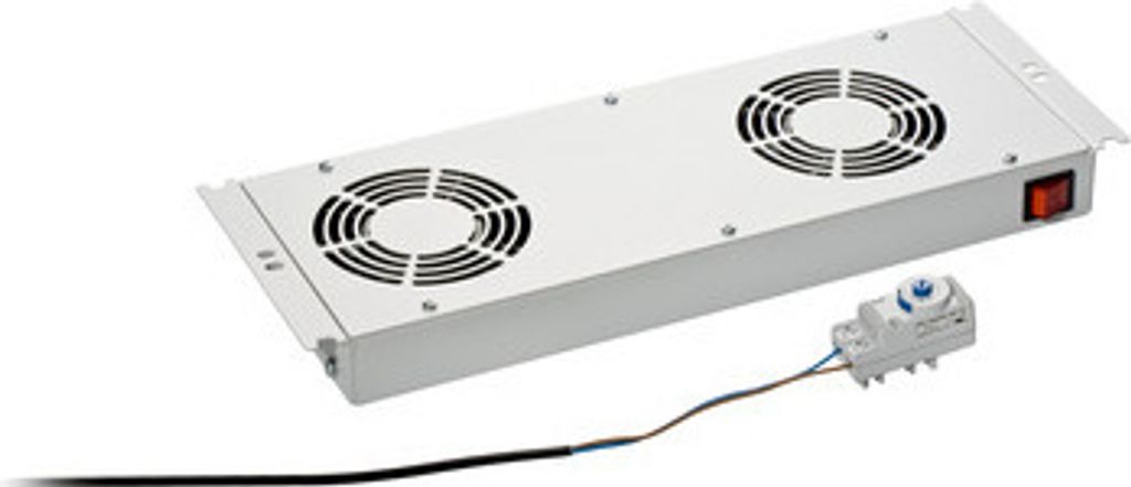 EFB Einbaulüfter 2 Lüftern für Netzwerk- u. Serverschränke