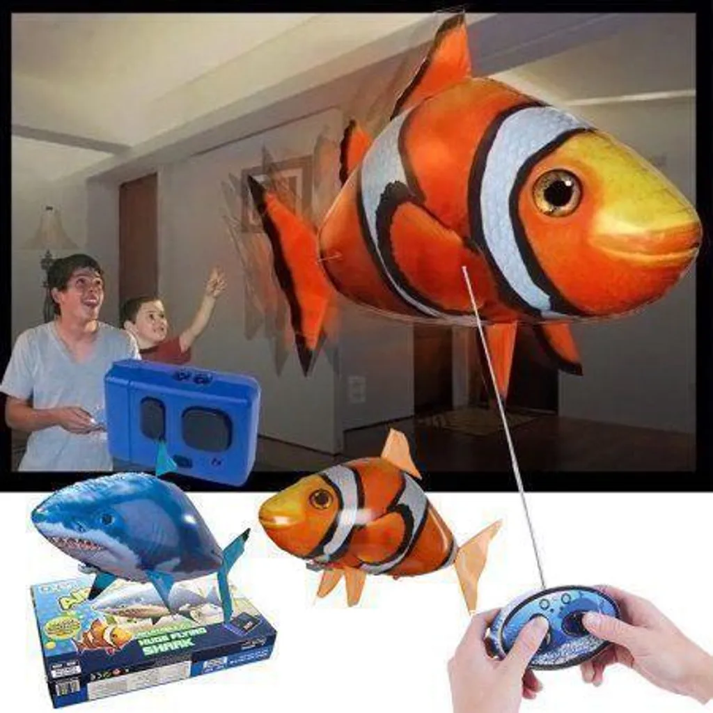 Poisson volant d'intérieur gonflable à l'hélium et pivotement 360 deg