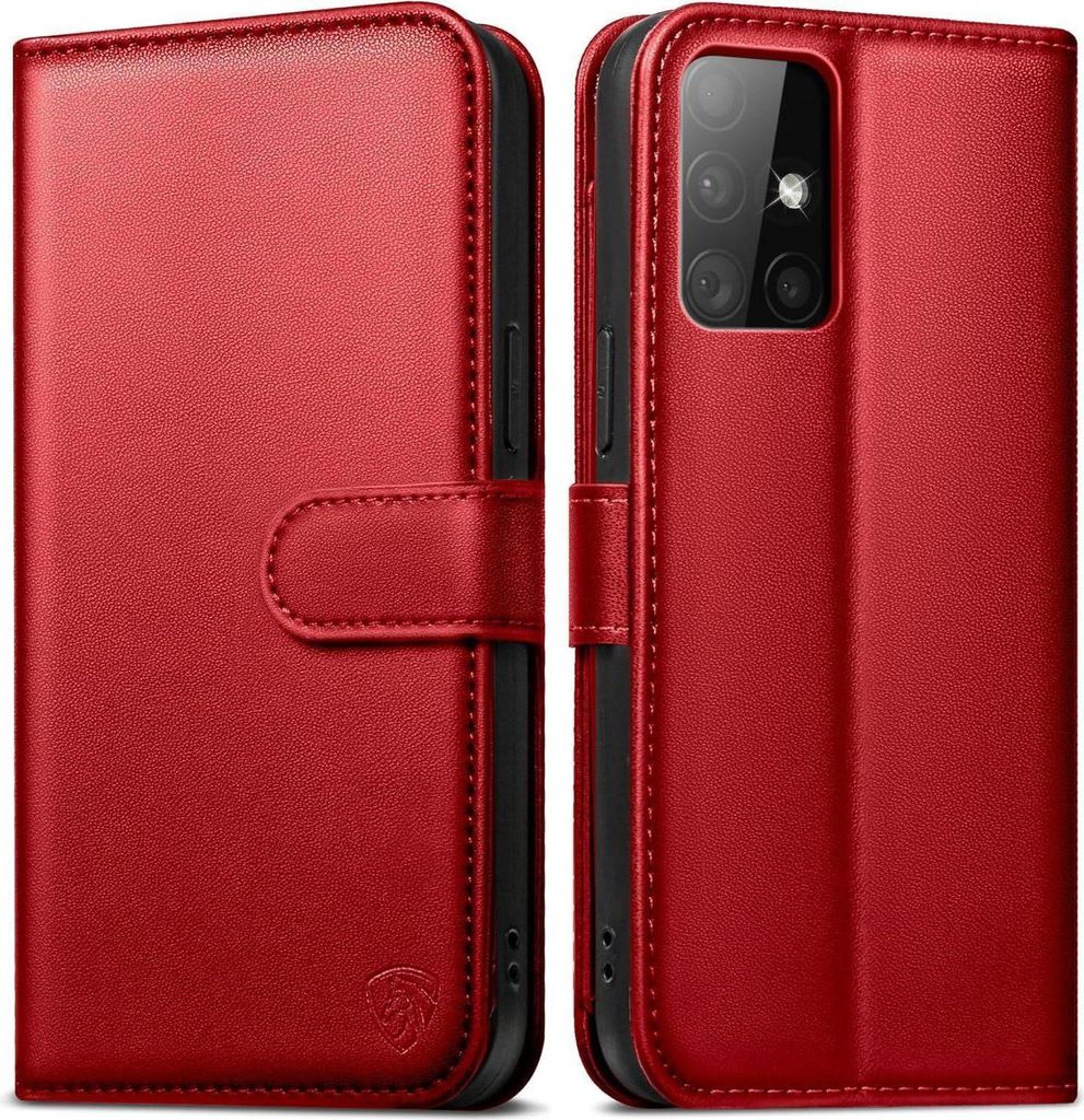 Samsung Galaxy A51 Handyhülle in Rot mit RFID Blocker und Produktbild 