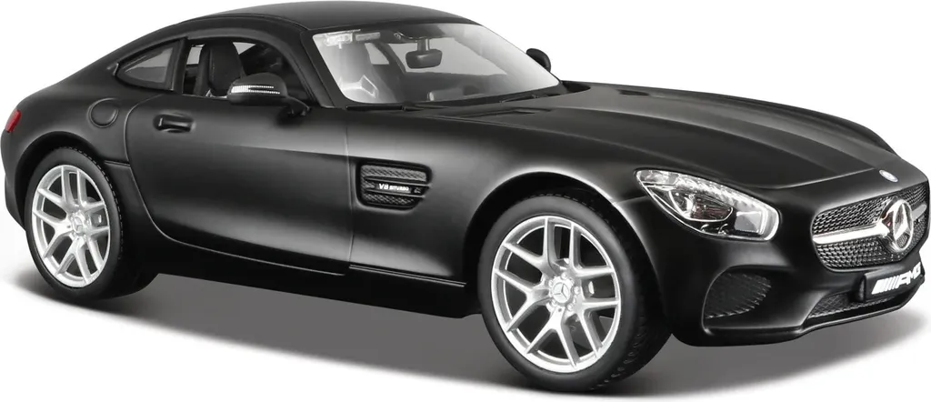 Mercedes-AMG GT Maisto 1:24 Noir Mat - Portières Ouvrantes et Châssis
