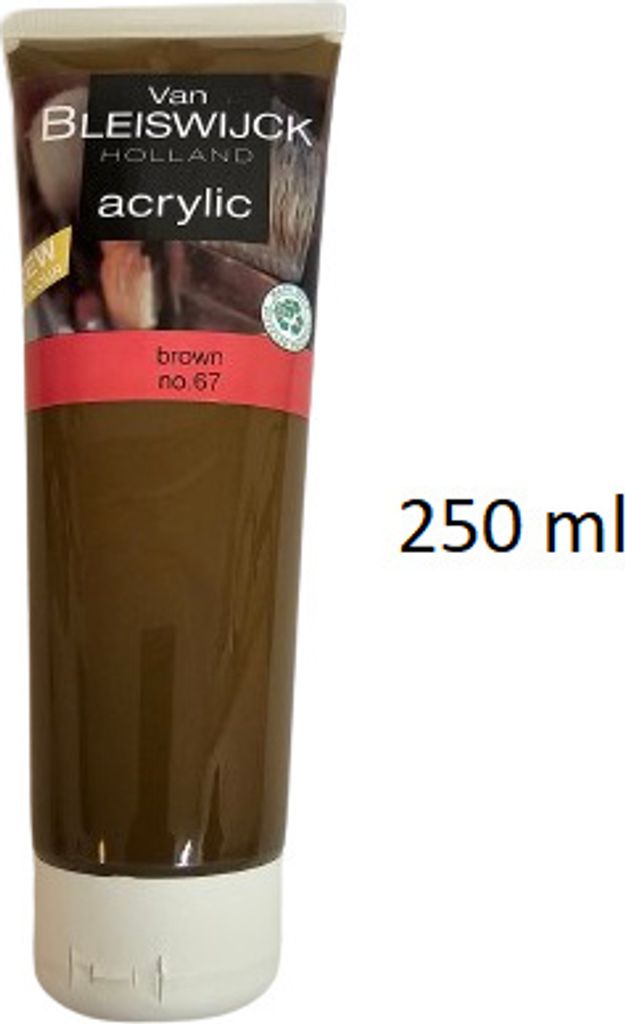 Malfarbe, Künstler, Van Bleiswijck Acrylfarbe Braun nach Produktbild 