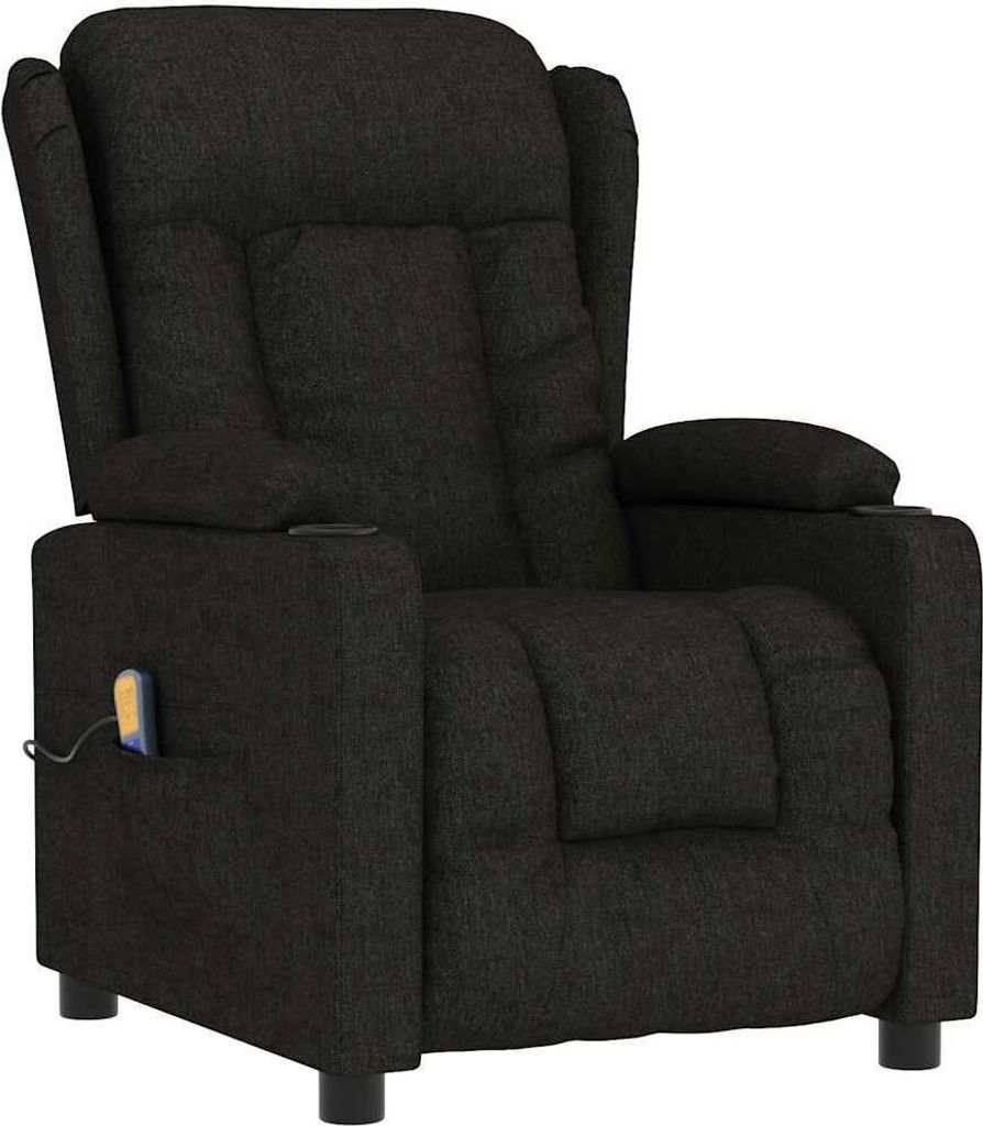 Massagesessel Schwarz Stoff