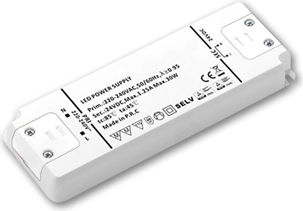 ISOLED LED Trafo 24V/DC, 0-30W, ultraflach, SELV, MM Produktbild 