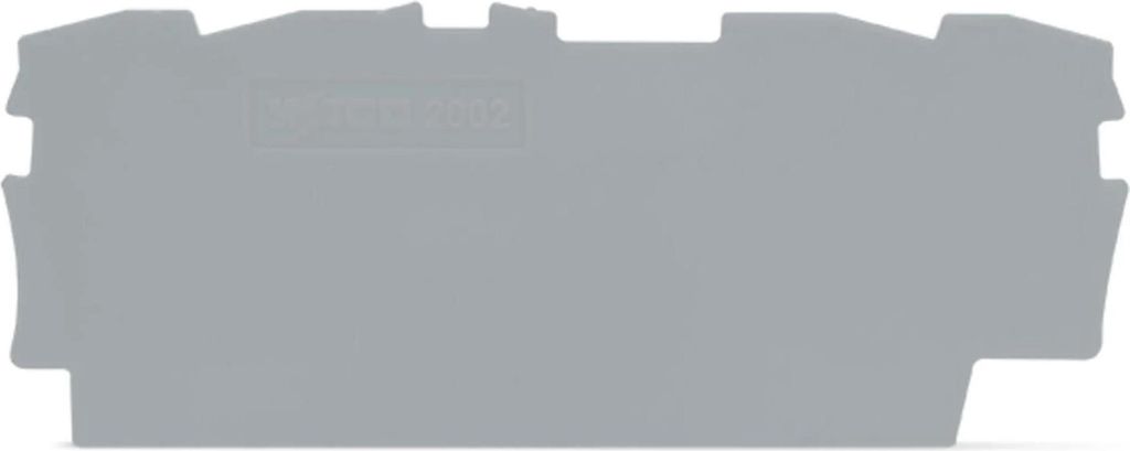 WAGO 2002-1491 Abschluss-und Zwischenplatte,0,8 mm dick,grau