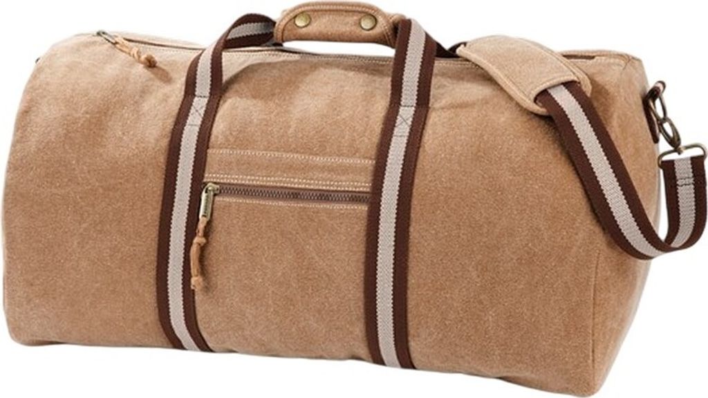 Quadra - Reisetasche, Vintage, Canvas RW9997 (Einheitsgröße) (Sandfarben)