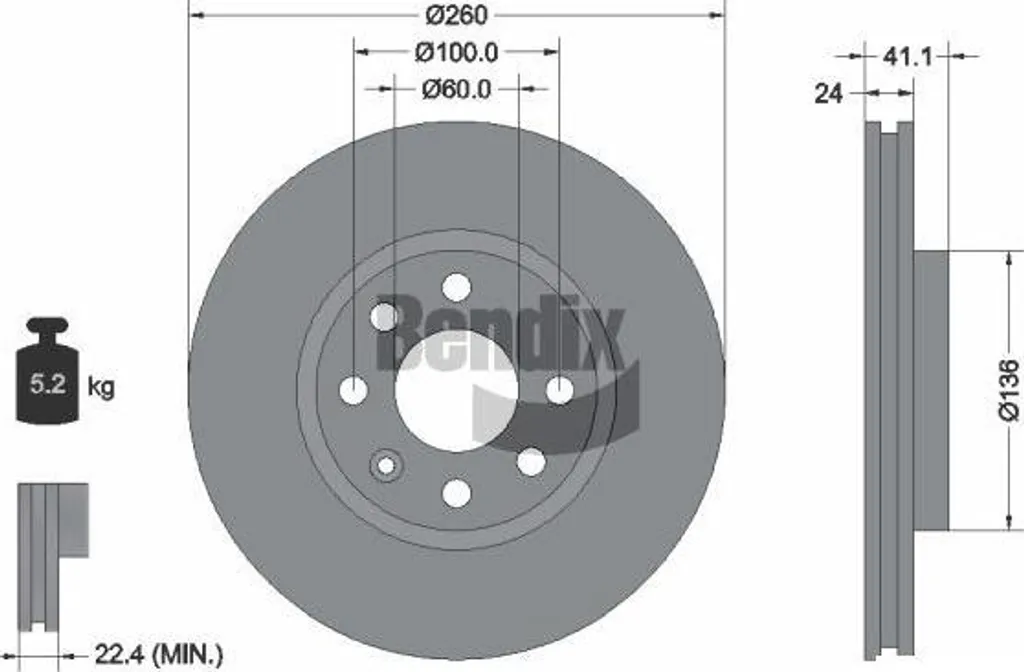 Disque de frein BENDIX BDS1113 : stop aux vibrations sur Opel Corsa