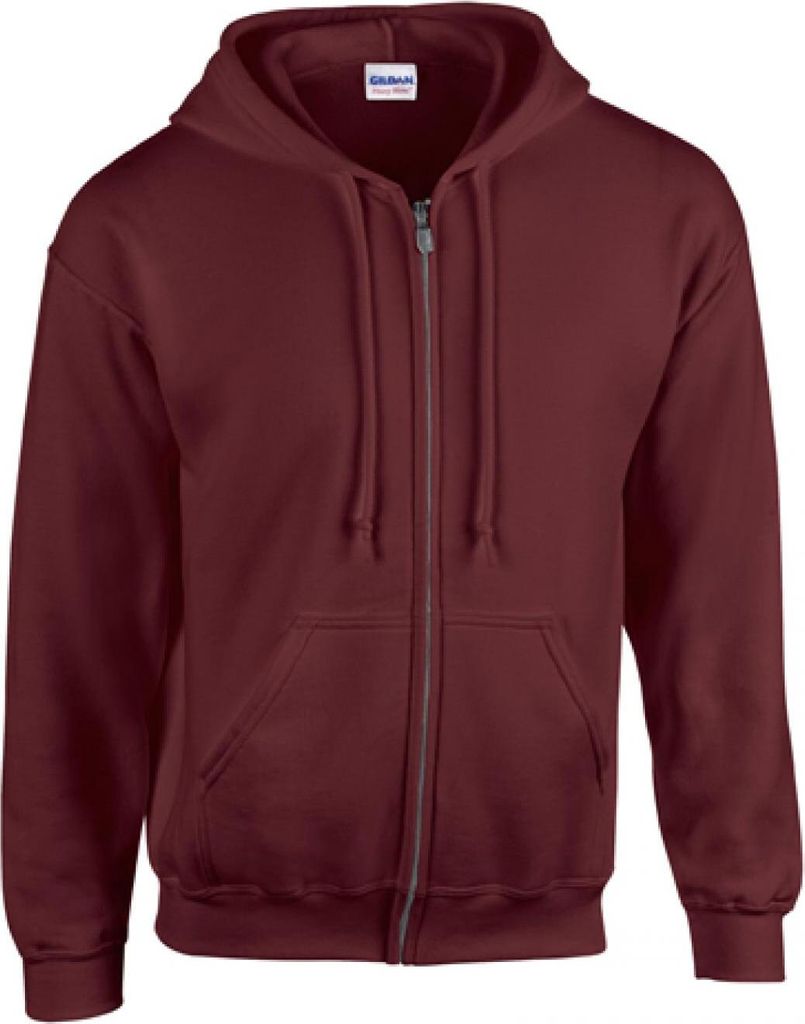 Gildan 18600 | Heavy Blend Full Zip Hooded Sweatshirt - Farbe: Maroon - Größe: XXL