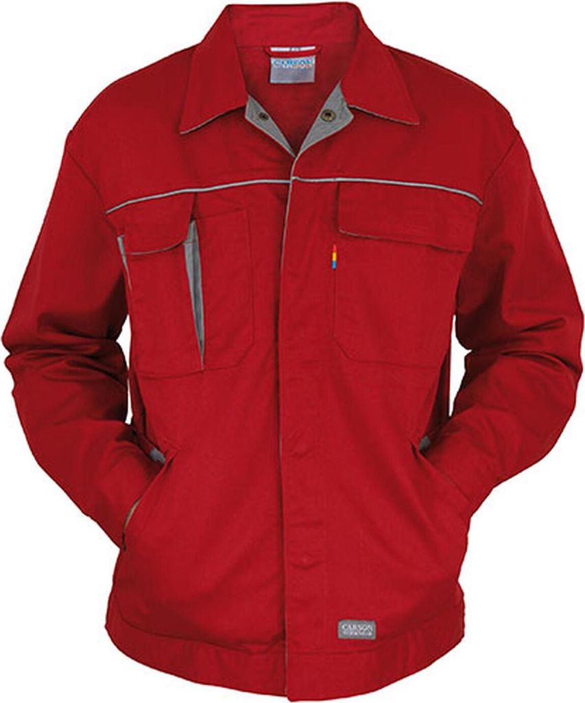 Carson Contrast CC710 | Herren Contrast Work Jacket / Bei 60 Grad waschbar - Farbe: Black/Grey - Größe: 50