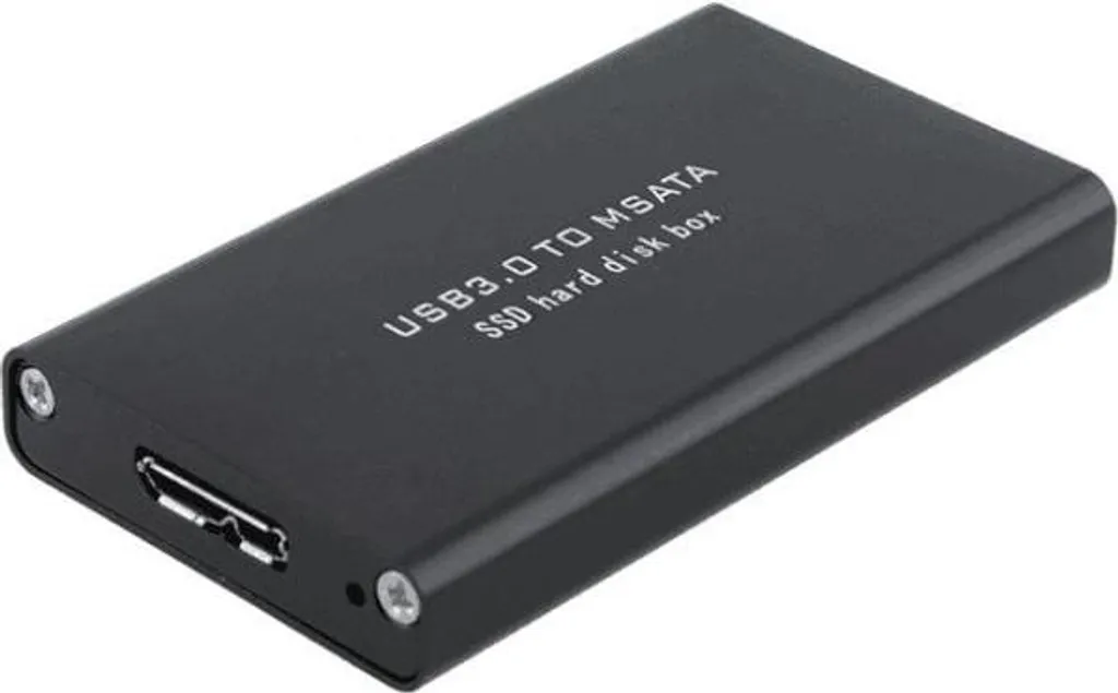 Boîtier mSATA USB 3.0 Haute Vitesse 5Gbps avec Dissipation Thermique Alu