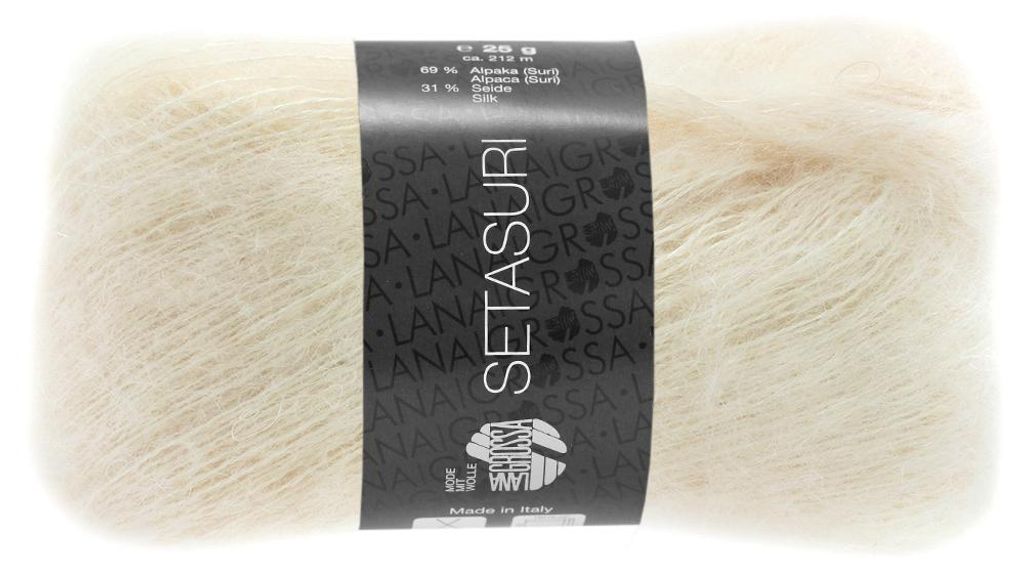 Lana Grossa - Setasuri 0002 creme Produktbild 