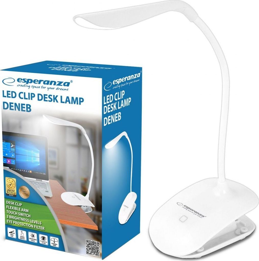 Esperanza Schreibtischlampe Led Deneb Weiß