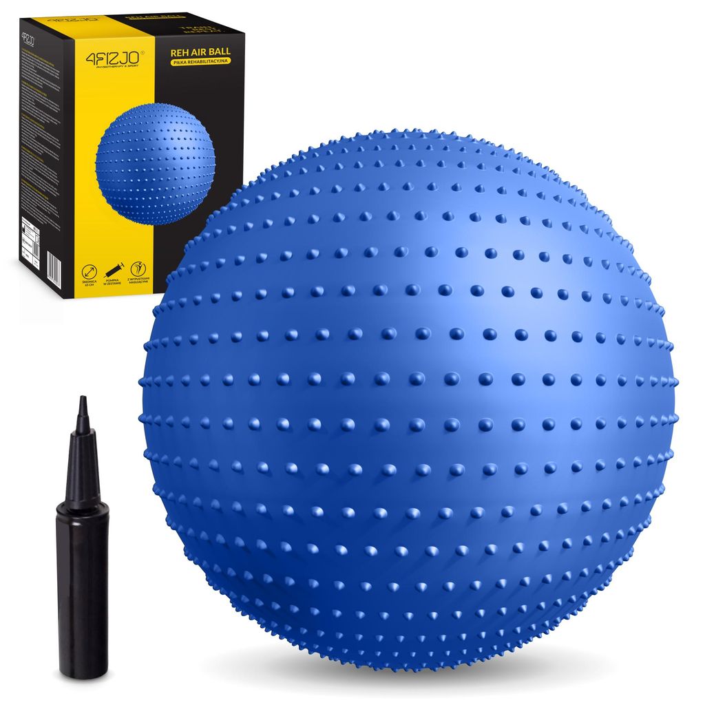 4FIZJO Gymnastikball mit Noppen, Ø 65 cm, Massage-Effekt, Produktbild 