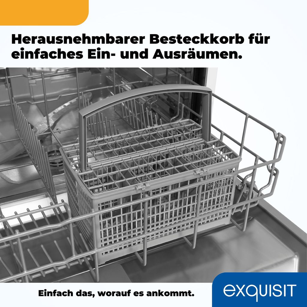 Exquisit Geschirrspüler, Spülmaschine, Unterbaufähig, Produktbild 9
