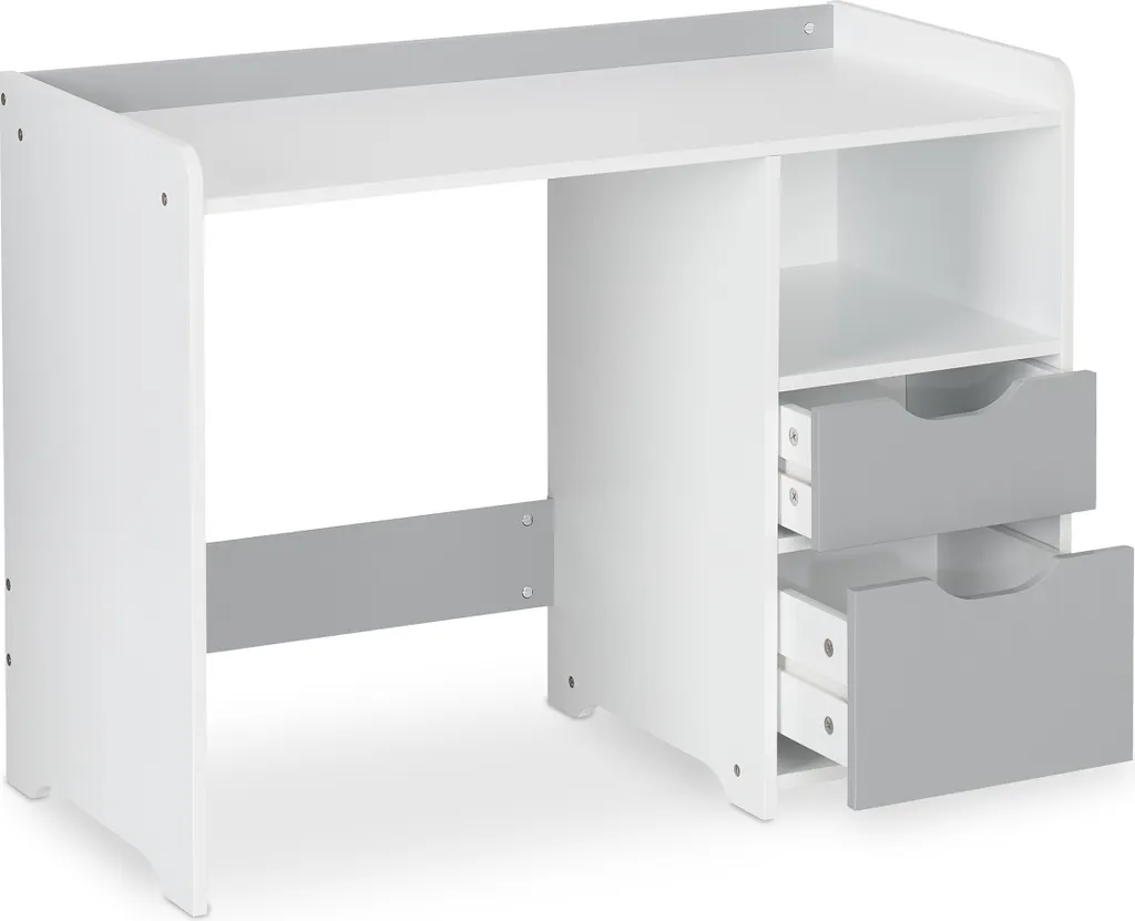 Bureau pour enfants Relaxdays pour devoirs et dessin avec rangements - 6