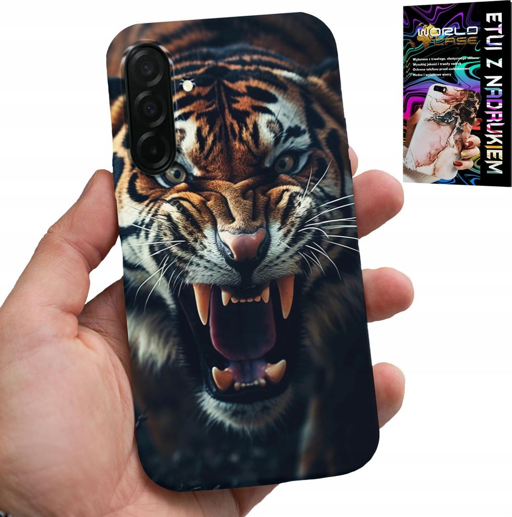 Etui Für Samsung Galaxy A36 5G - Tiger Löwe Safari Tier Rücken Designs