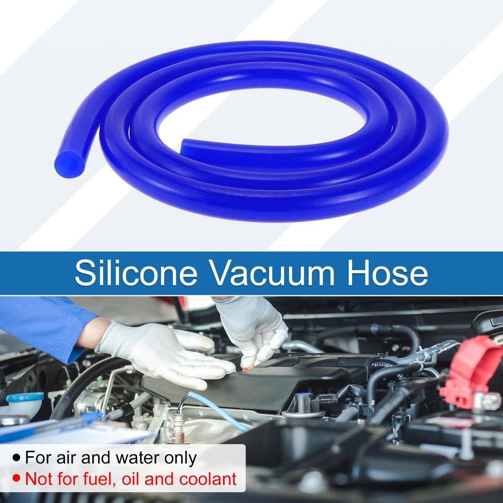 Silikon-Vakuumschlauch Hochtemperatur 3,3 Ft 3/8" 10mm ID 3,5mm Dicke Automobil-Vakuumschlauch Blau 1 Stück 130PSI Maximaldruck