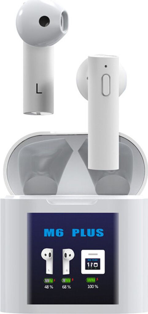 Bluetooth 5.0 Wireless-Ohrhörer IPX5 Wasserdichter TWS-Stereo-In-Ear-Kopfhörer mit Thermometer-LED-Leistungsanzeige