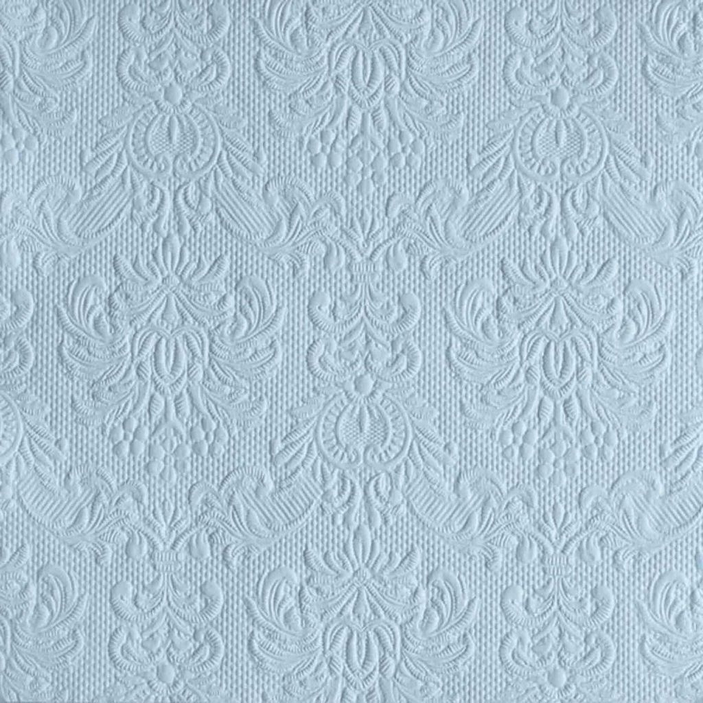 RP 15 geprägte Servietten Elegance pale blue 33x33cm