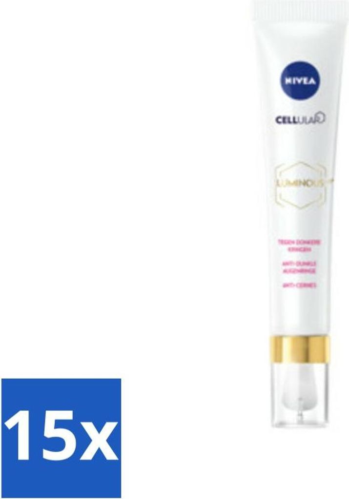 NIVEA - Augencreme - CELLular LUMINOUS630 - Gegen Augenringe, Tränensäcke & Fältchen - Für jeden Hauttyp - Mit Hyaluronsäure & Koffein - 15 ml...