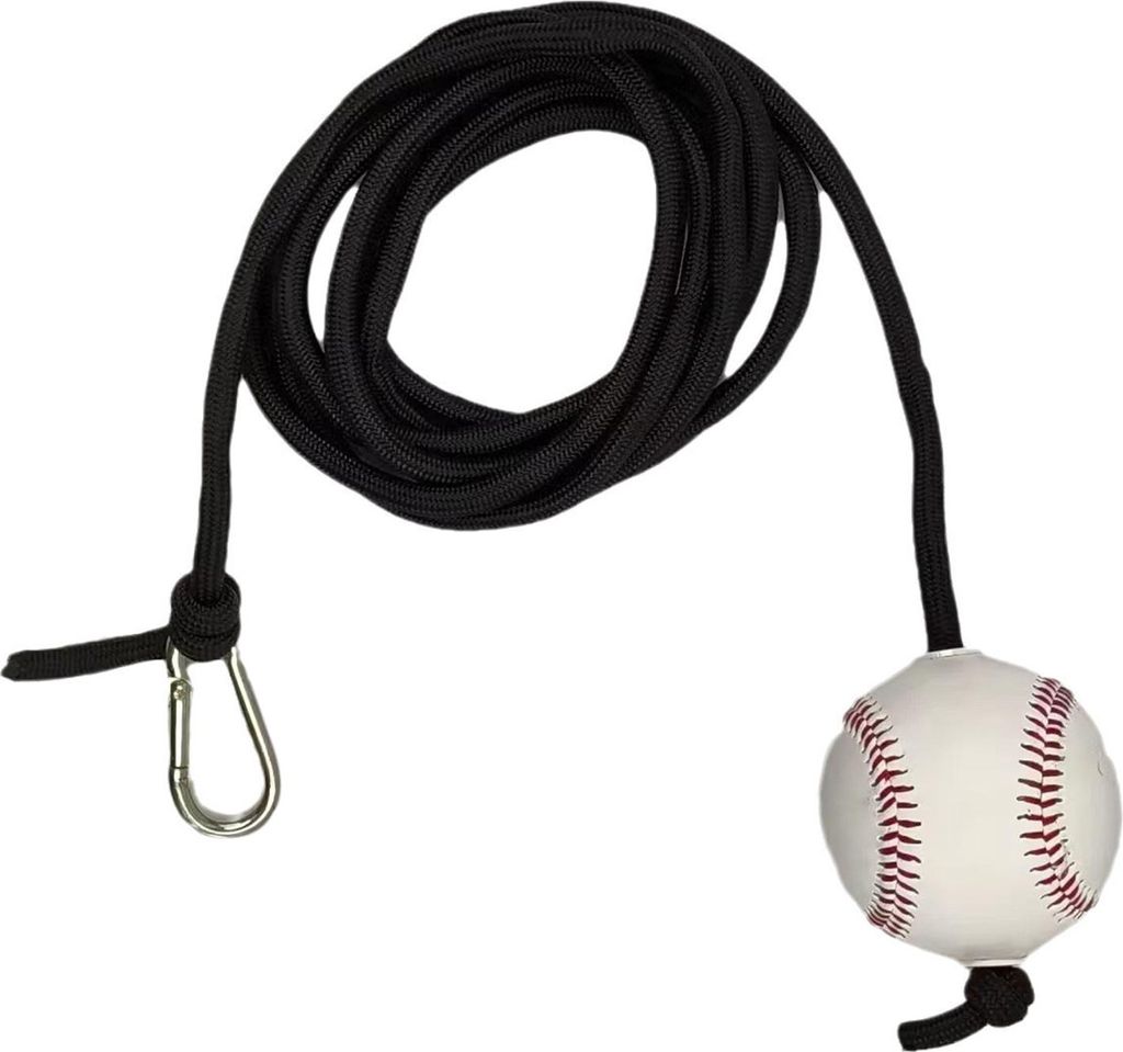 Baseball- und Softball-Schlagtrainingsseil, Baseball-Schwungtrainingstools, Schlagtrainer-Hilfe zur Verbesserung Ihrer Schlagfertigkeiten und Reakt...