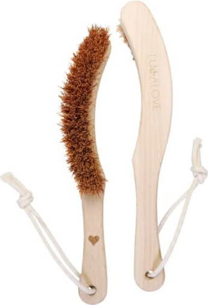 Spazzola Lullalove Cocco: Massaggio a Secco e Anticellulite Professionale