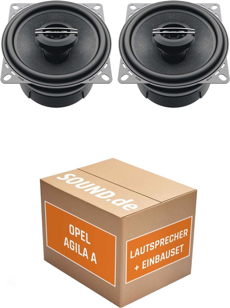 Lautsprecher Boxen Einbaupaket vorne Hertz CX 100.5 passend für Opel Agila A | 2x Tief-Mitteltöner mit integriertem Hochtöner 120W MAX