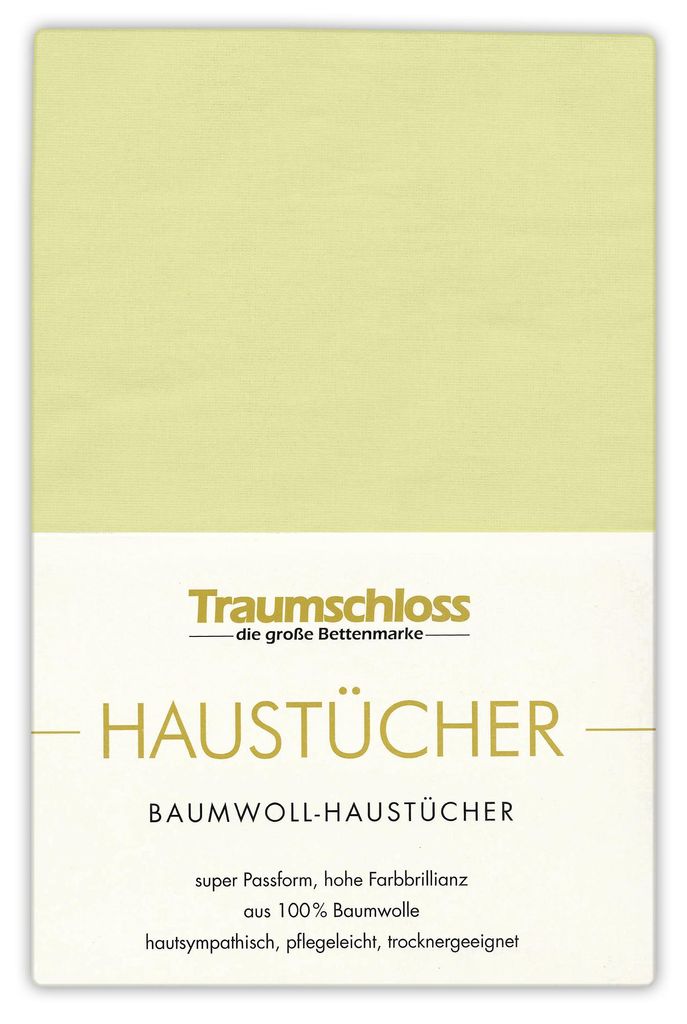 Traumschloss Betttuch Haustuch 150 x 250 cm grün Produktbild 