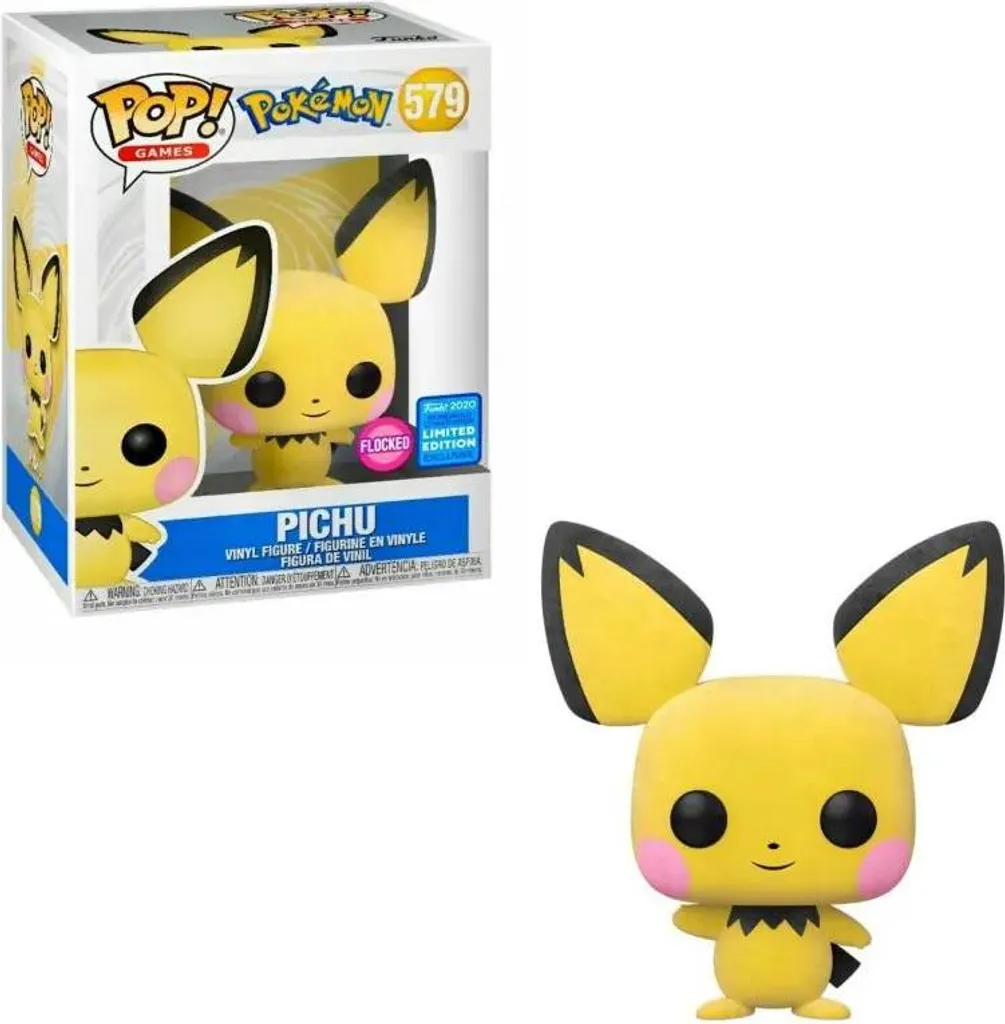 Pichu 579 Funko POP ! Pokémon - Finition Floquée Anti-Reflets Unique - 4