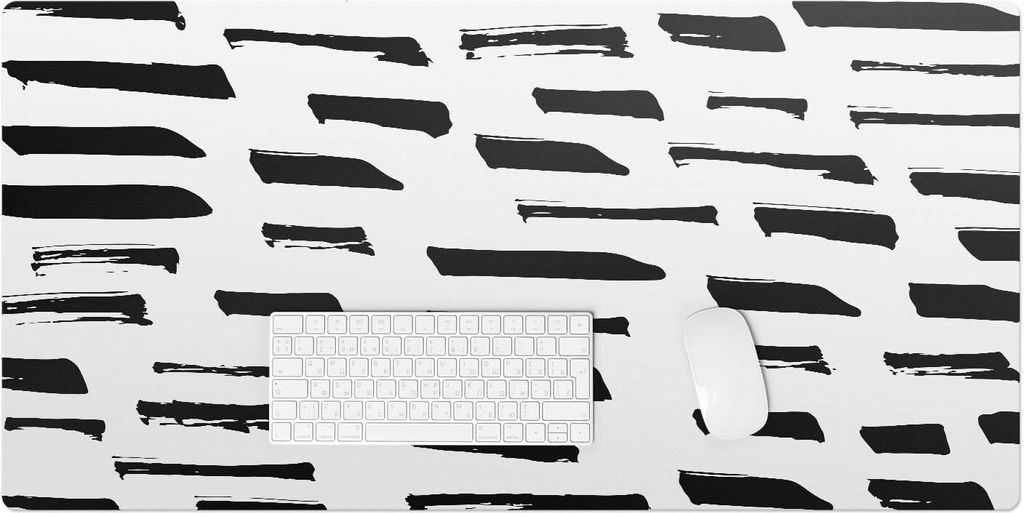 Pinsellinien – Schreibtischunterlage – Rutschfeste Tischunterlage – Schreibtischmatte für Büro & Zuhause – Schreibunterlage – Mauspad ...