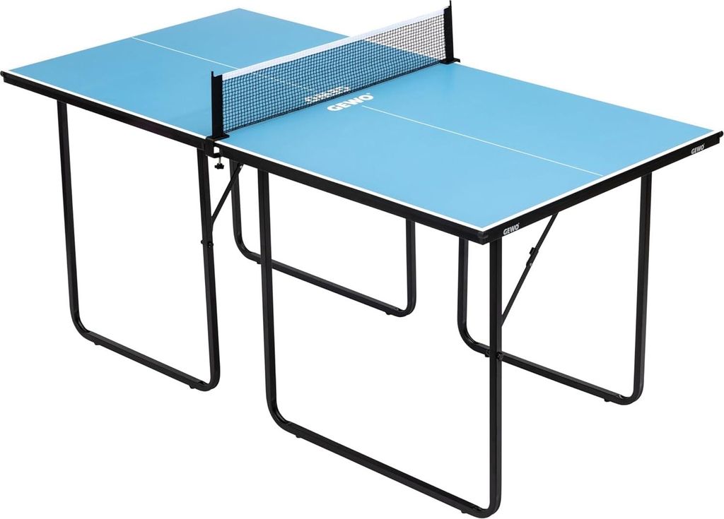 GEWO MIDI Tischtennisplatte indoor, klein Tischtennistisch 168x84x76 blau