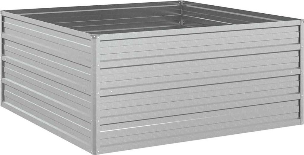 vidaXL Zahradní zvýšený záhon 100x100x45 cm Pozinkovaná Obrázek produktu 