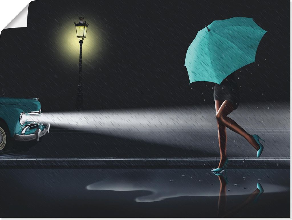 ARTland Poster Verregneter Tag 2 Größe: 60x45 cm