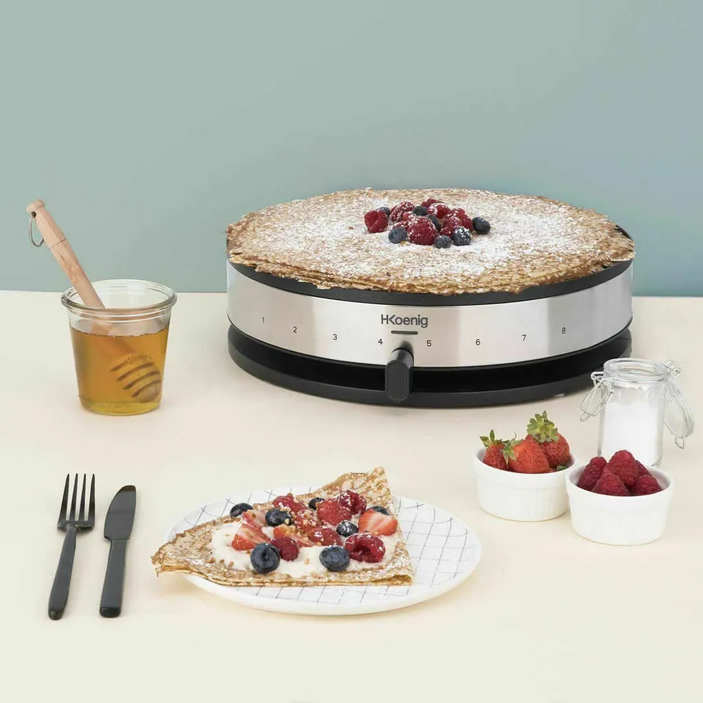 Crepiera Hkoenig KREP29 1300 W Nero Multicolore - 7