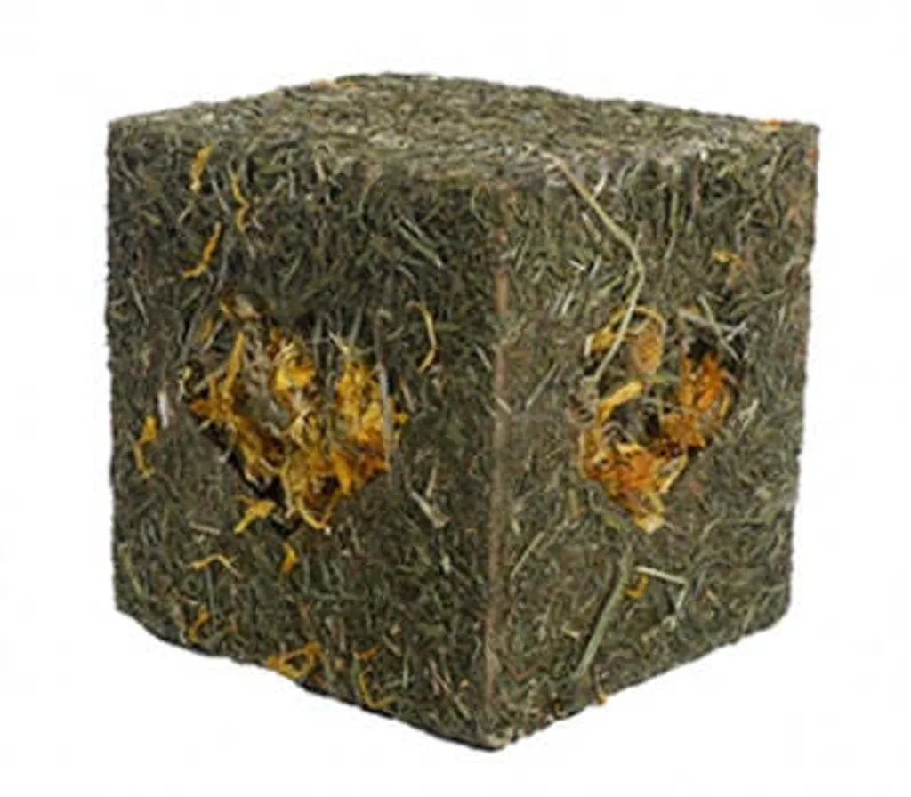 Cube à ronger anti-ennui pour lapin en bois de rose véritable