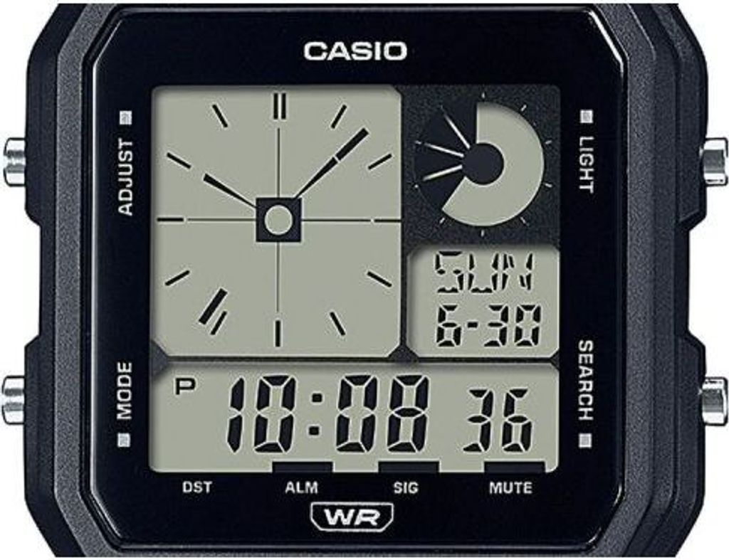Casio Digital Uhr LF-20W-1AEF Uni schwarz Produktbild 3