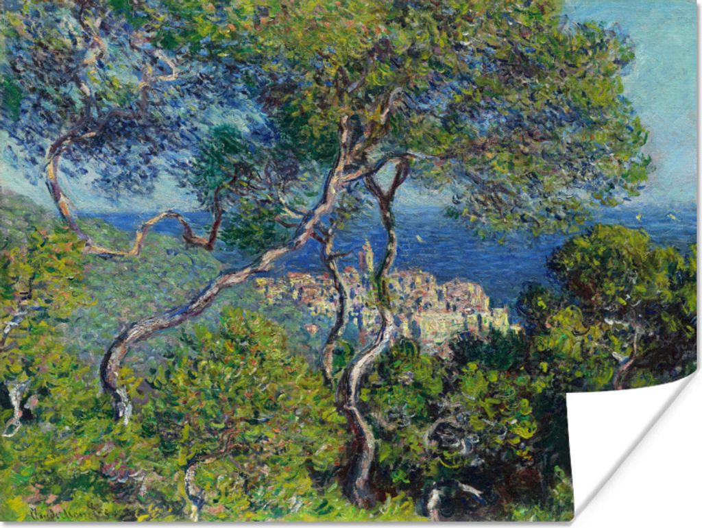 MuchoWow Poster Bordighera - Gemälde von Claude Monet 120x90 cm - Wandbild