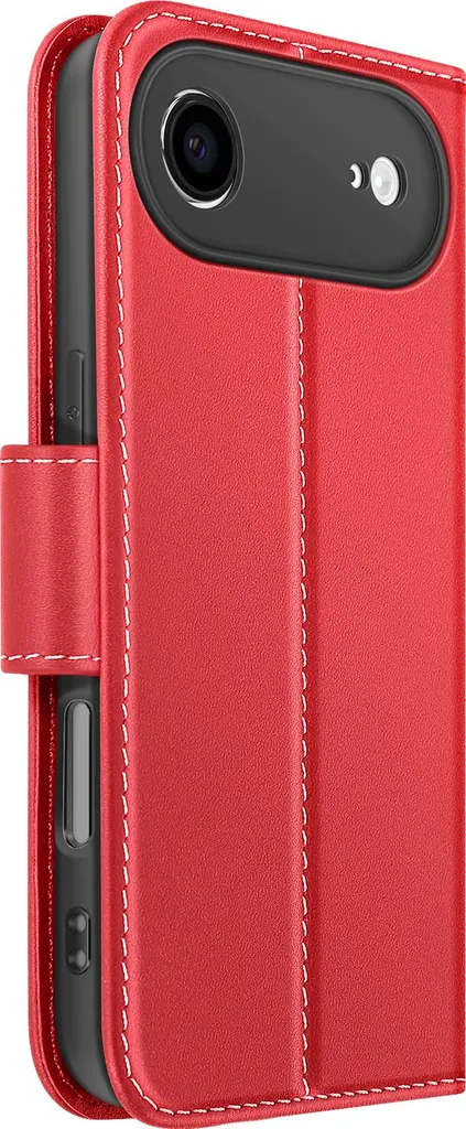 Cover Rossa iPhone Air Avizar con Supporto Video e Porta Carte
