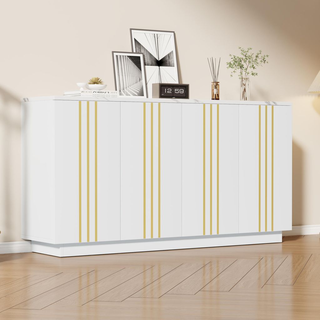 Credenza Merax con 4 ante e divisori regolabili, Immagine del prodotto 
