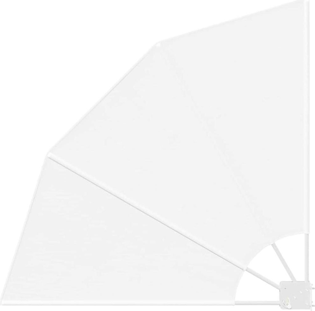 vidaXL Balkon Sichtschutz Weiß 115 x 115 cm Polyester