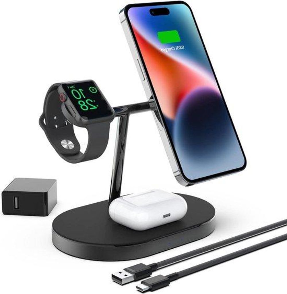 Draadloos 3-in-1 oplaadstation für iPhone und Apple Watch sowie AirPods