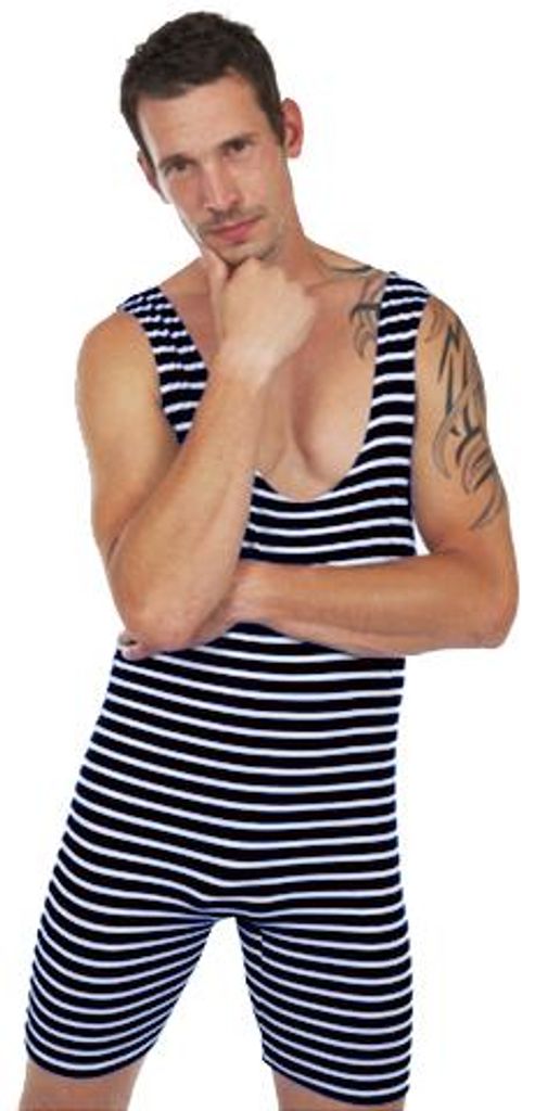 Costume intero uomo retrò nero e bianco XL Immagine del prodotto 