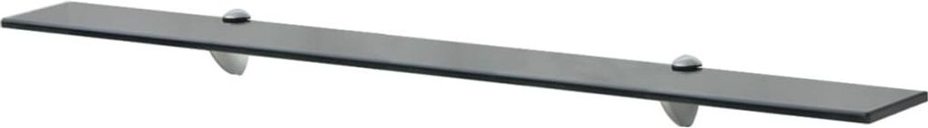 The Living Store Schwebendes Regal Glas 90x20 cm 8 mm