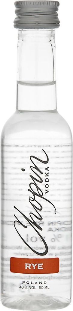 Wodka Chopin Rye 50 ml PET | Vodka |50 ml | 40% Alkohol | Destylarnia Chopin | Geschenkidee | 18+