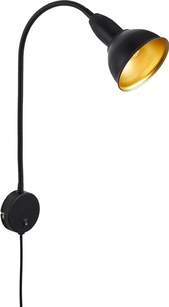 Petit spot orientable noir et or 8cm Briloner Hygge métal chic et sobre
