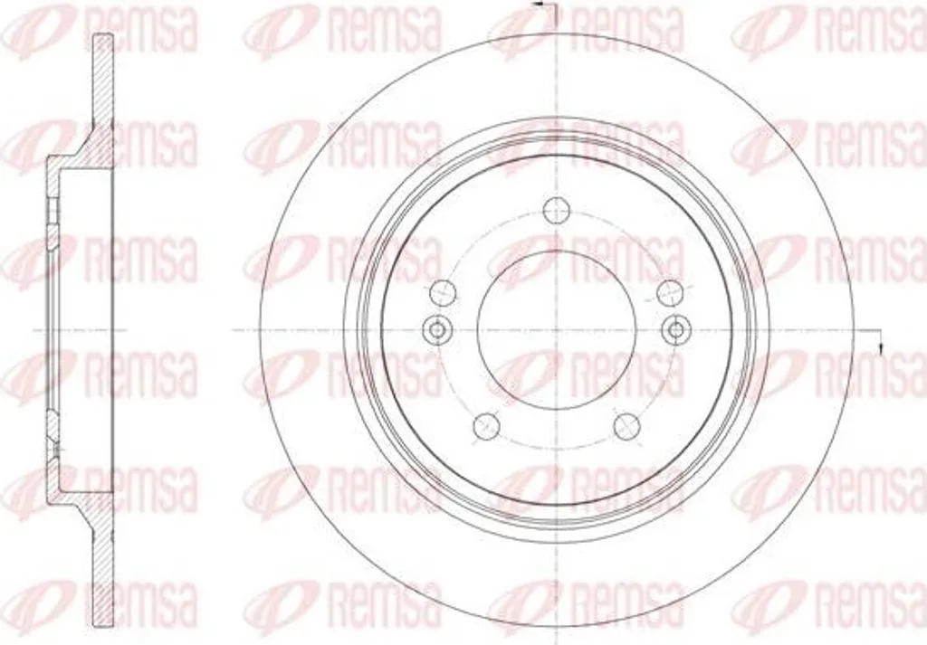 Disque de frein REMSA 61571.00 pour Grandeur et Optima OE 584113V500