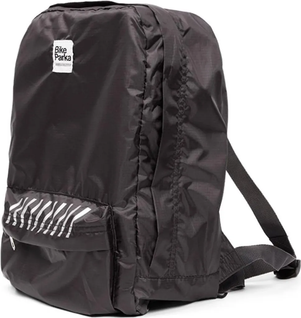 Fini le Sac Mouillé avec le Sac à Dos BikeParka Noir Imperméable