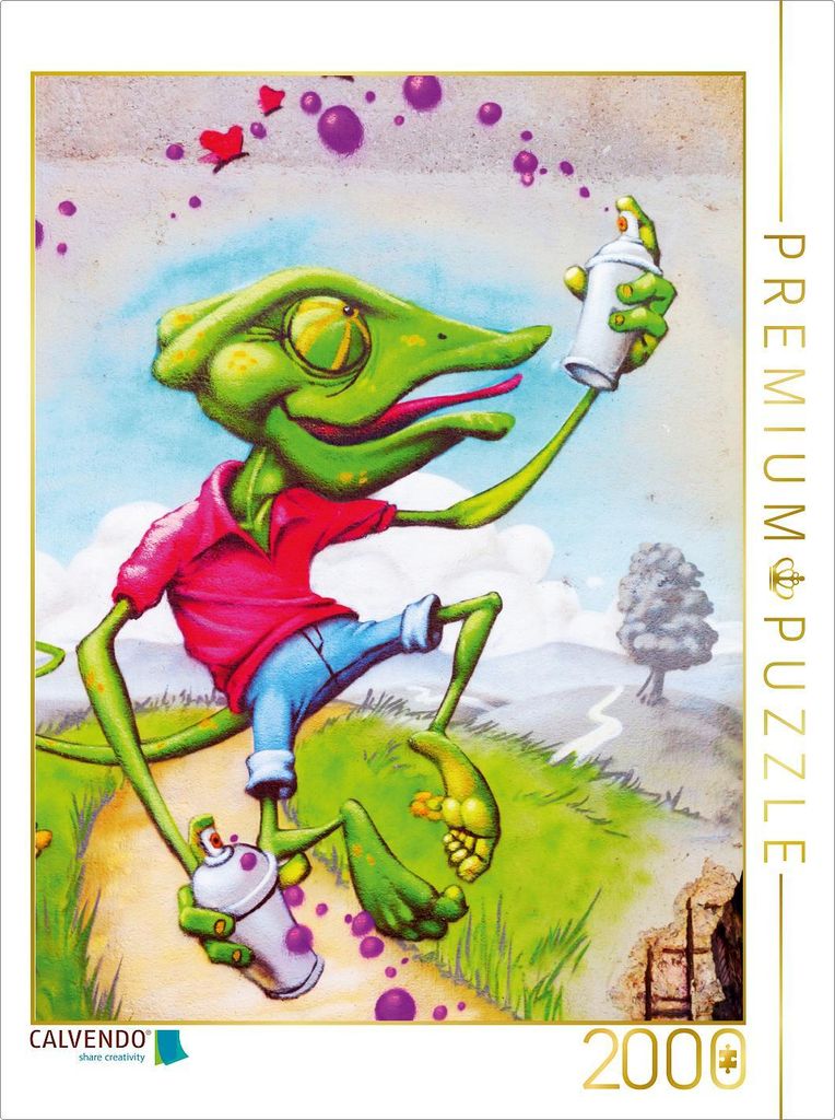 CALVENDO Puzzle Streetart in Koblenz, Deutschland 2000 Teile Puzzle hoch | 2000 Teile Lege-Größe 90x67cm Foto-Puzzle für glückliche Stunden