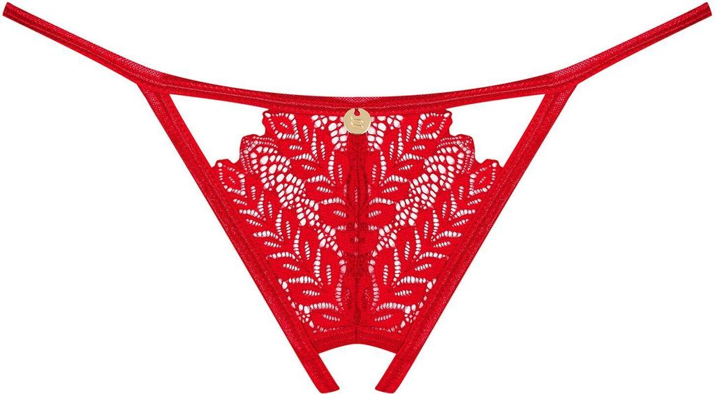 Obsessive - Ingridia Ouvert String - Rot Obrázok produktu 9