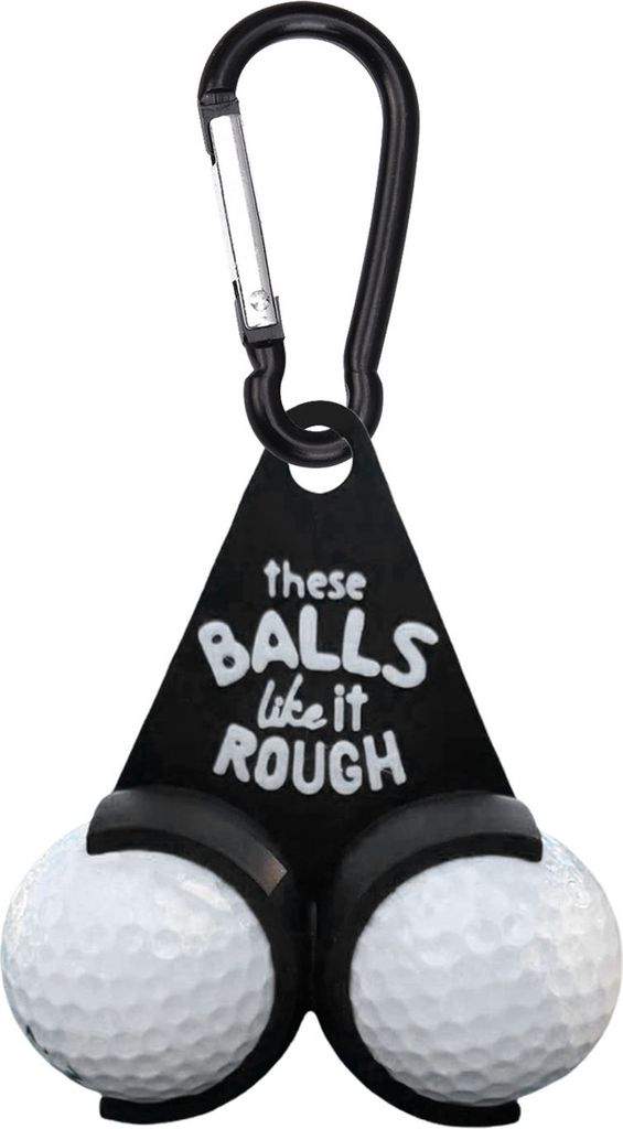 Golfballhalter, lustiger Golfballständer und -spender mit Karabinerhaken, tragbare Golfball-Aufbewahrungstasche, Golfzubehör für Golfer