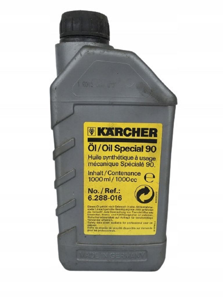 A bottle of Karcher oil is shown against a white background.
